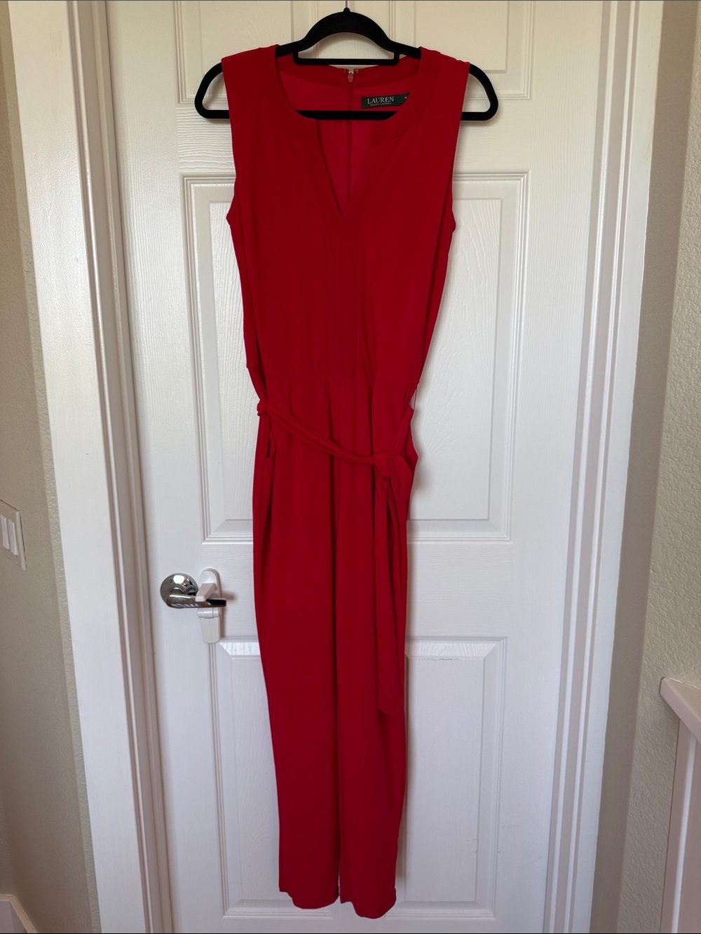 Lauren Ralph Lauren Red Jumpsuit - Size Medium